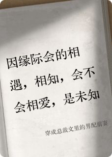 穿成总裁文里的男配前妻