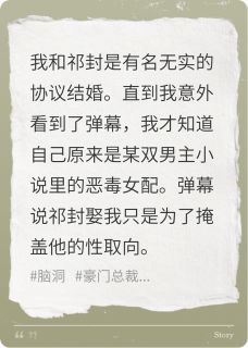 弹幕说我是双男主文里的恶毒同妻