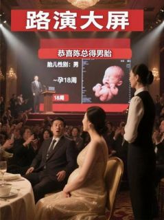 路演大屏：恭喜陈总得男胎