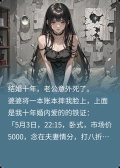 老公死后婆婆拿爱账本找我赔千万
