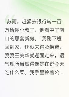我年薪两百万婆婆说都是小叔子的