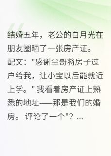 老公转我房子给白月光后悔疯了