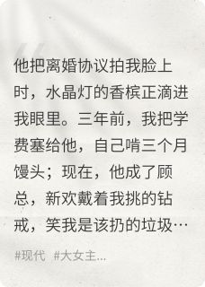 穷小子成霸总，他跟新欢逼我离婚