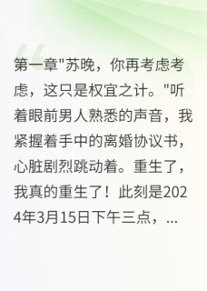 重生后，我拒绝首长老公假离婚