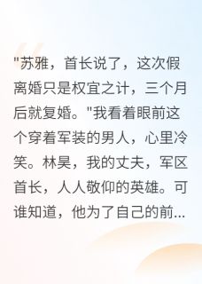 老公假离婚给小三我拿走千万嫁妆