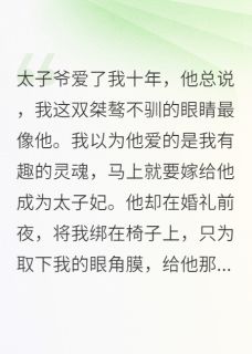 重生后我戳瞎双眼，太子爷悔疯了