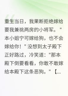 拒绝兼祧三天后我成了太子妃
