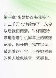 妻子签离婚协议转走三千万消失了