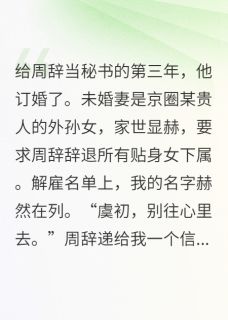 给周辞当秘书的第三年，他订婚了