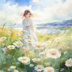 穿着礼服的小姑娘