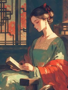 半窗残月半床书