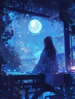 往事难回首，枝浮月明中